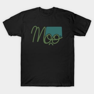 Moo1 Teal & olive T-Shirt